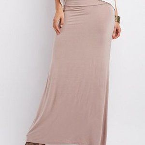 Charlotte Russe Taupe Maxi Skirt